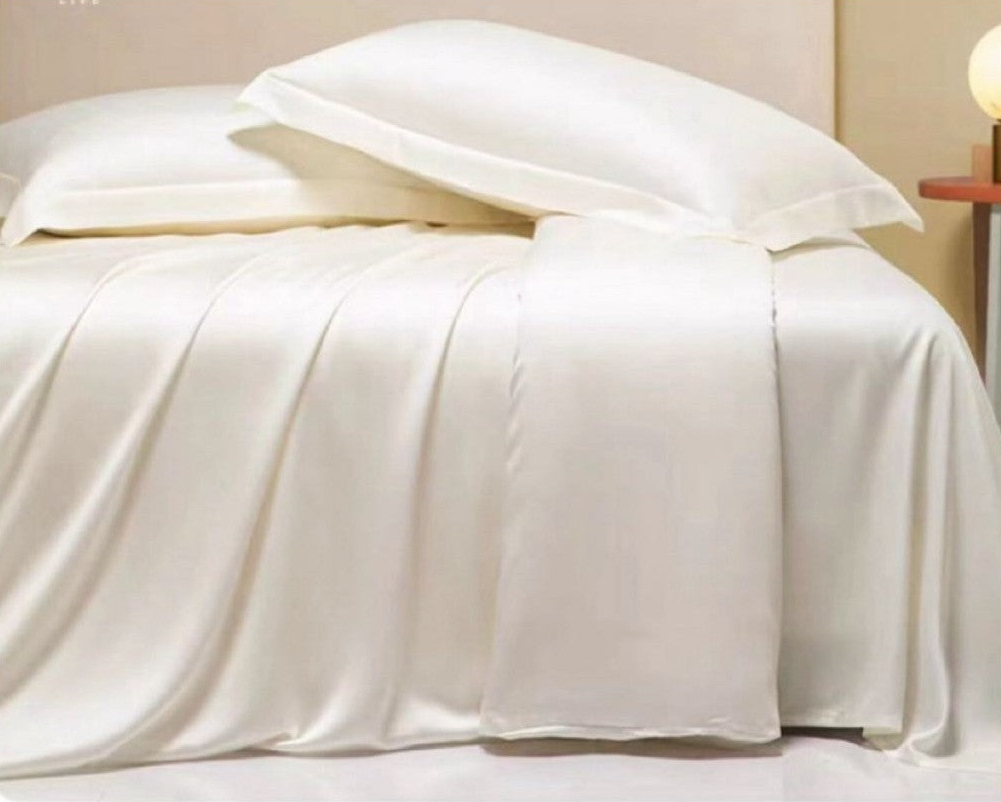 Silkesengetøj sæt - elfenben